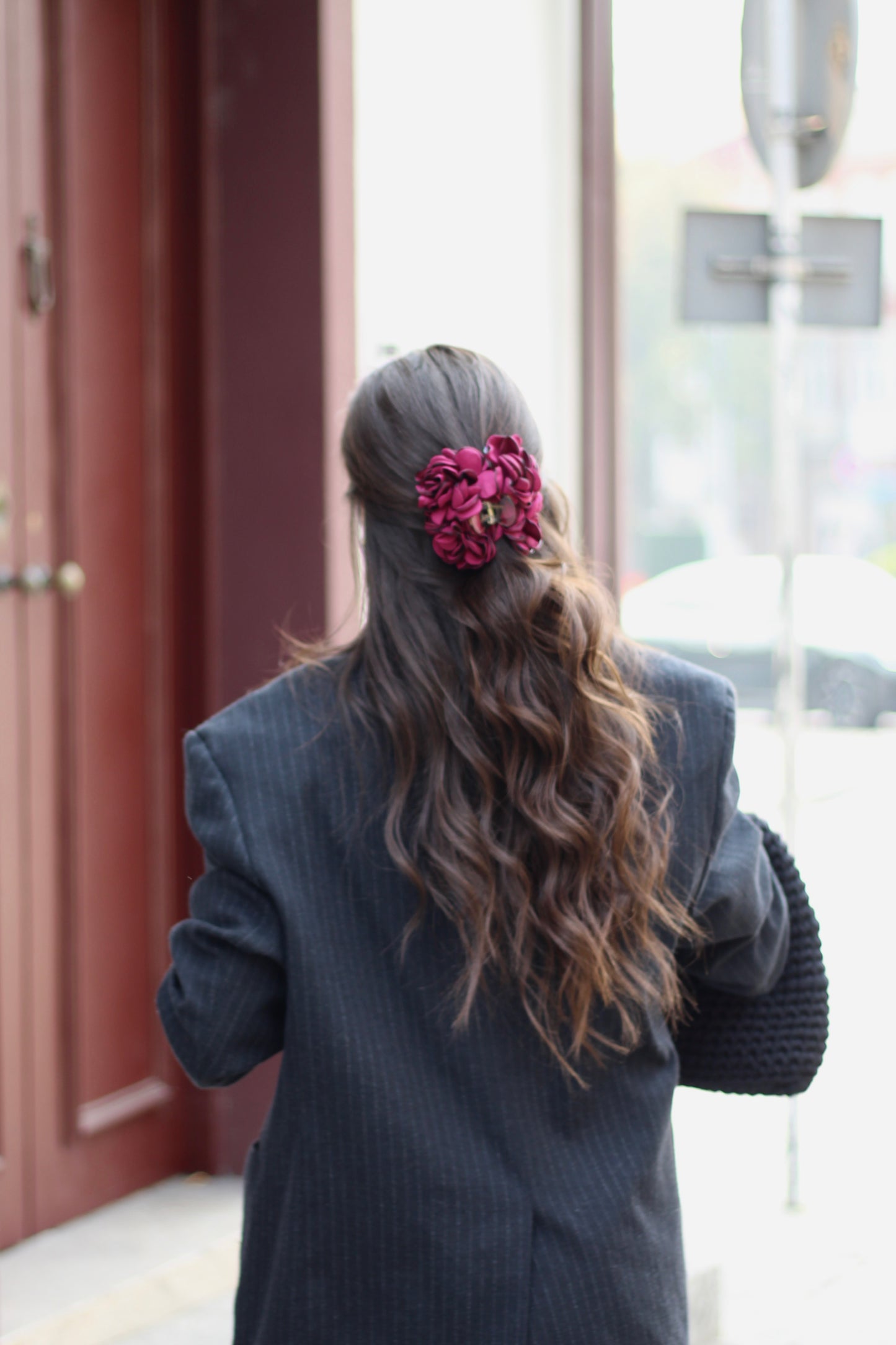 Mola de Cabelo Rosie | Burgundy