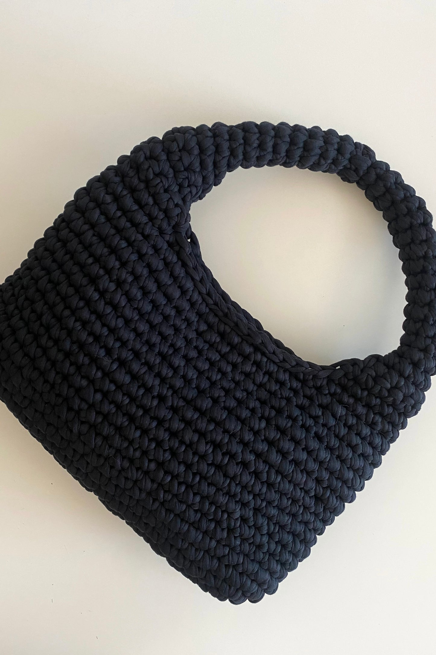 Moon Crochet Bag | Black